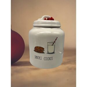 Rae Dunn Santa's Cookies Canister